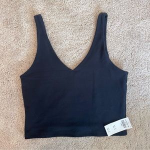 NWT Black Abercrombie & Fitch Soft AF Cropped Tank Top